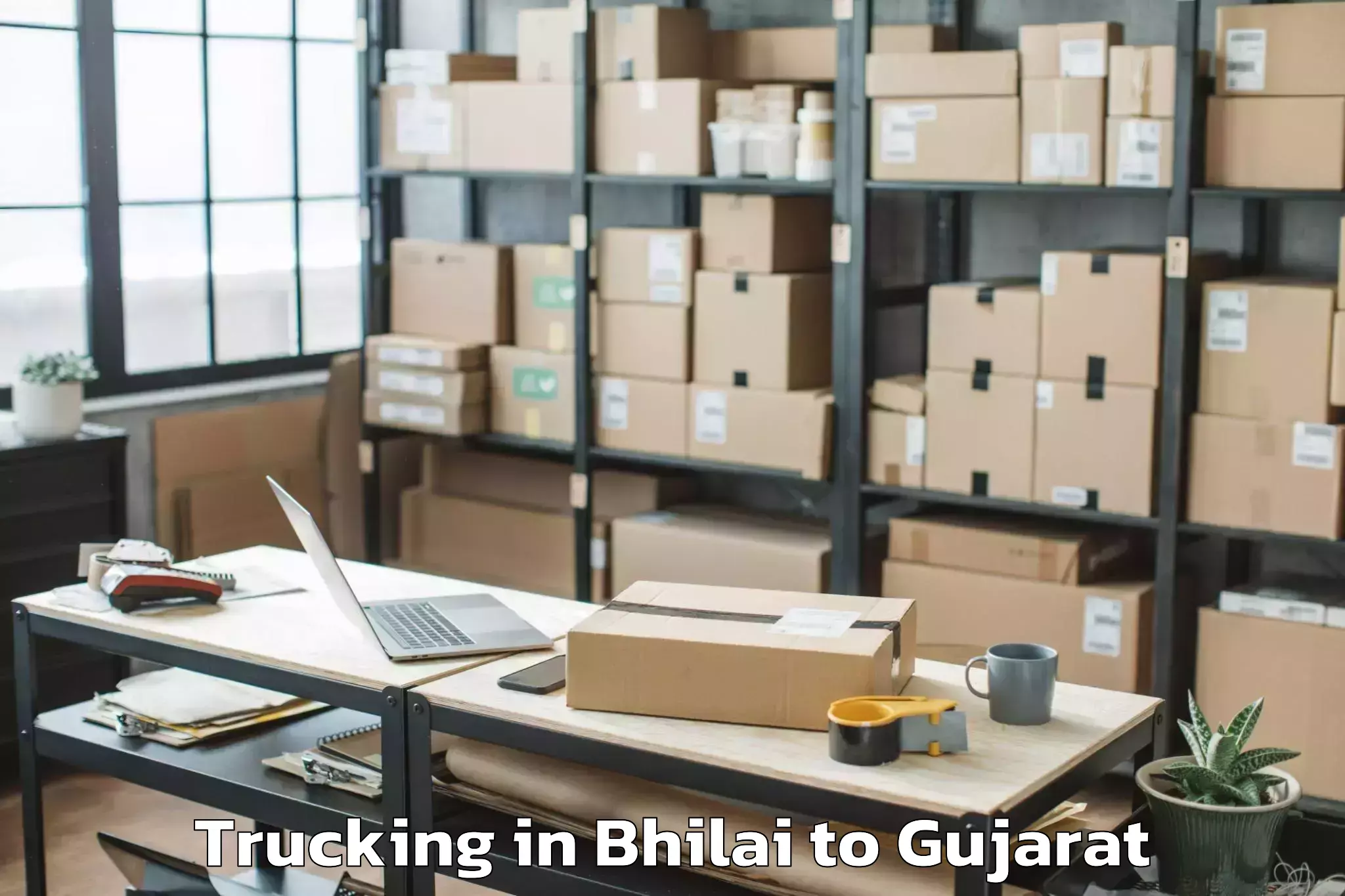 Top Bhilai to Uka Tarsadia University Bardol Trucking Available